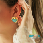Load image into Gallery viewer, Arete Corazón Turquesa A930