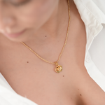 Load image into Gallery viewer, Collar Florecita con Topitos C731