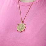 Load image into Gallery viewer, Set collar y aretes ojo protector C793