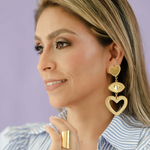 Load image into Gallery viewer, Arete Corazón ojo Corazón A916