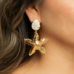 Load image into Gallery viewer, Arete Estrella de Mar y Nacar A1927