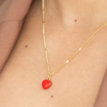 Load image into Gallery viewer, Cadena Corazón Rojo C1254