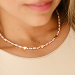 Load image into Gallery viewer, Collar y Pulsera corazones C948