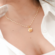 Collar Florecita con Topitos C731