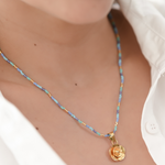 Load image into Gallery viewer, Collar Florecita con Topitos C731
