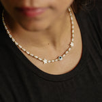 Load image into Gallery viewer, Set Choker y Pulsera Ojito Turco C950
