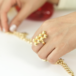 Load image into Gallery viewer, Anillo Doble Hileras Casquillas AN591
